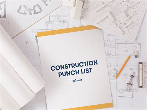 Construction Punch List Template