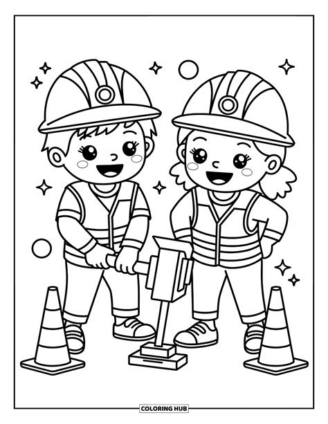 Construction Coloring Page