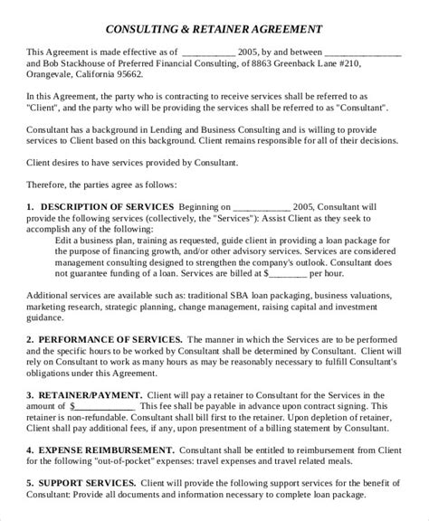Consulting Fee Agreement Template