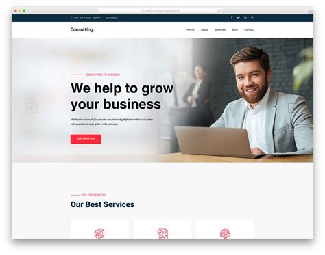 Consulting Services Website Template