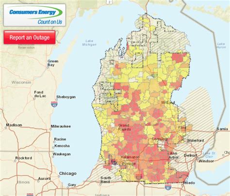 Consumer Power Outage Map Michigan