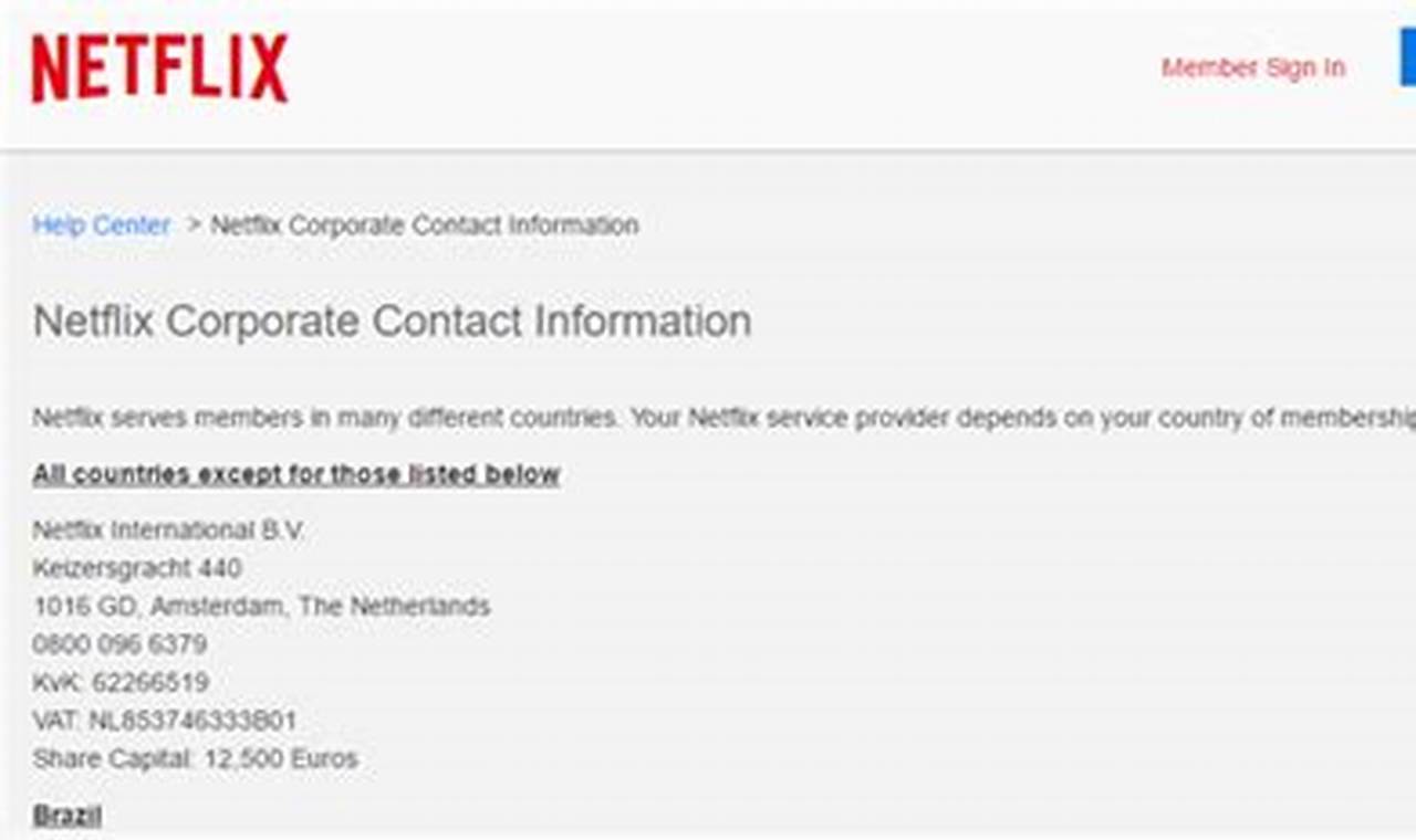 Contact Netflix UK