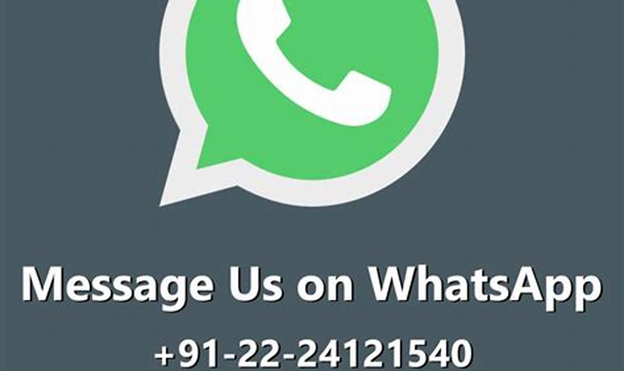 Contact number for WhatsApp