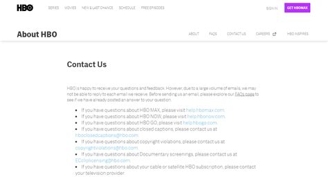 Contact HBO Max Support