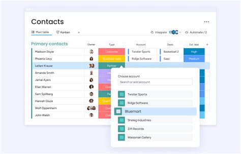 Contact and Account Management