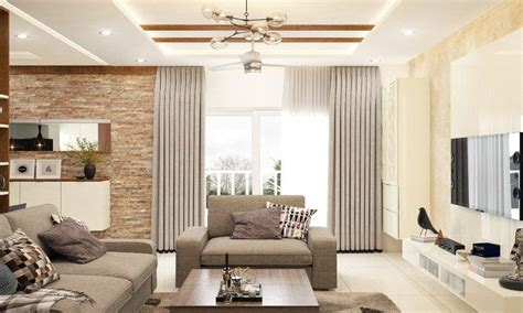 Contemporary Living Room Curtain Interior Design