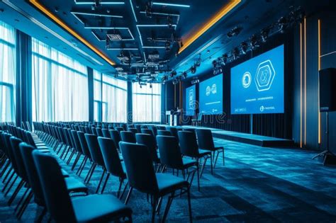 Contemporary venue for high-tech presentations