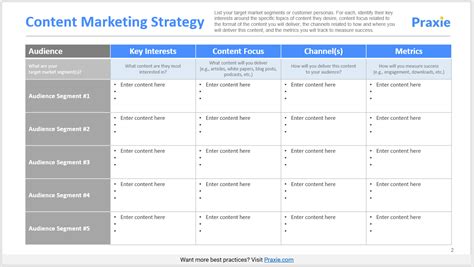 Content Marketing Matrix Template for PowerPoint & Keynote