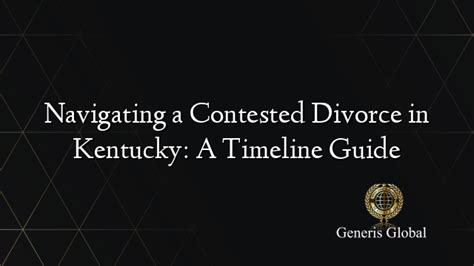 Contested Divorce Timeline (The Long Road)