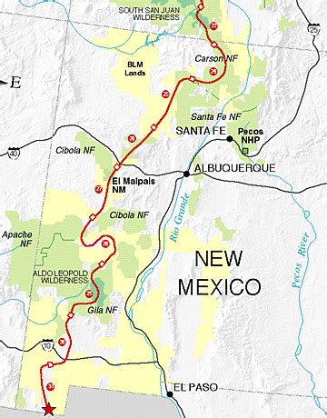 Continental Divide Map New Mexico