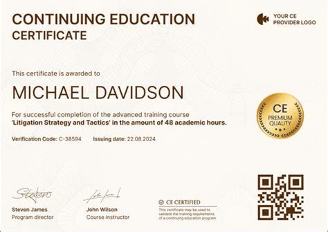 Continuing Education and Certifications