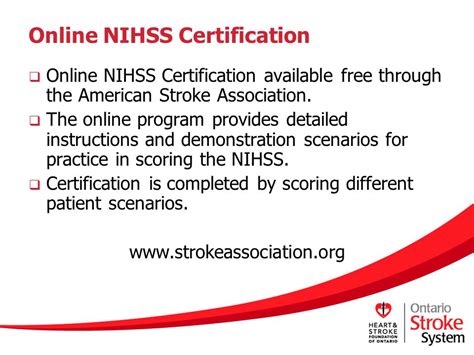 Continuous Learning with NIHSS Certification