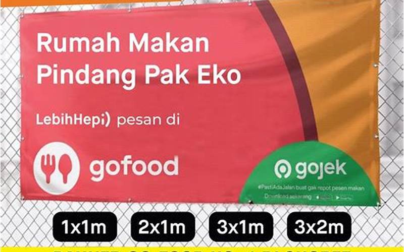 Contoh Banner Go Food Informasi