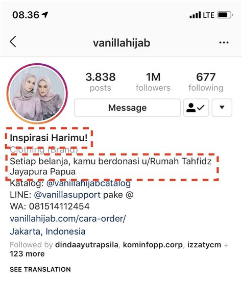 Contoh Bio Instagram Yang Menarik Followers