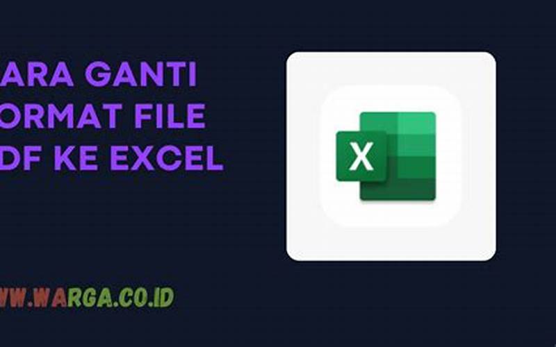 Contoh Gambar Ganti Format File Excel
