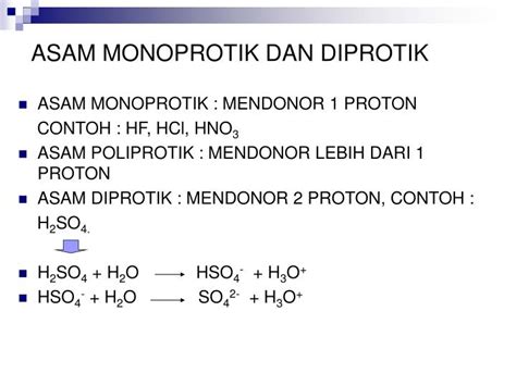 Contoh Asam Diprotik