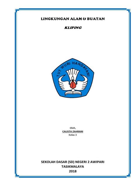 Contoh Cover Kliping Poster