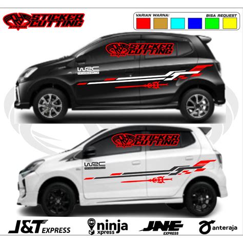 Contoh Cutting Sticker Mobil Agya