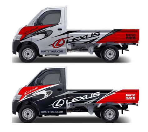 Contoh Cutting Sticker Mobil Pick Up
