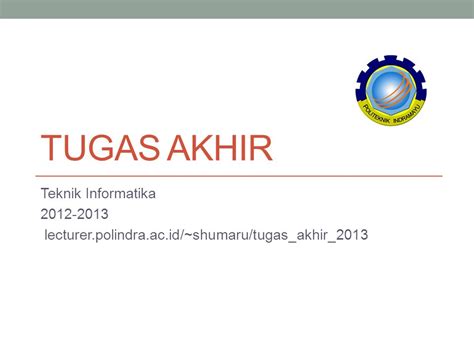 Contoh Design Presentasi Tugas Akhir