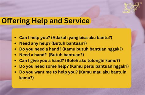 Contoh Dialog Offering Help Dan Offering Something