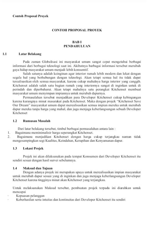 Contoh Format Proposal A B C