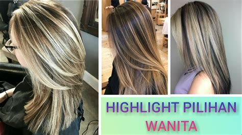 Contoh Highlight Warna Rambut