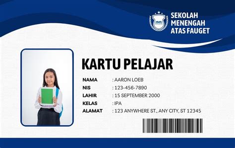 Contoh Id Card Siswa