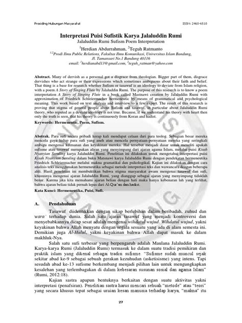 Contoh Interpretasi Puisi