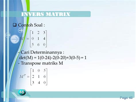 Contoh Invers Matrix
