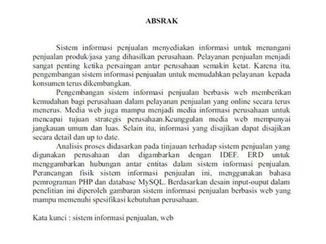 Contoh Judul Abstrak Bagus