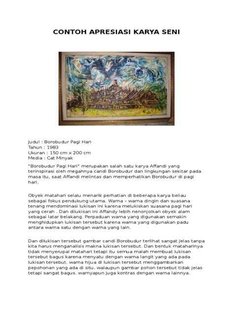 Contoh Judul Karya Seni