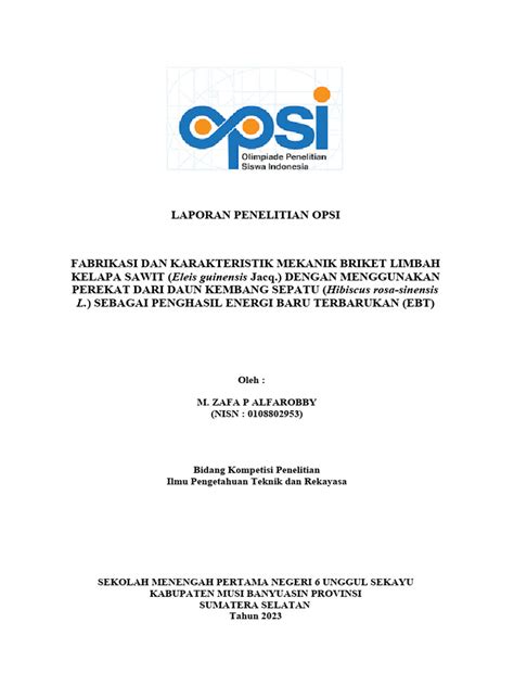 Contoh Judul Opsi Ips