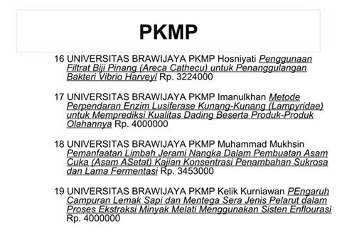 Contoh Judul Pkm Yang Baru
