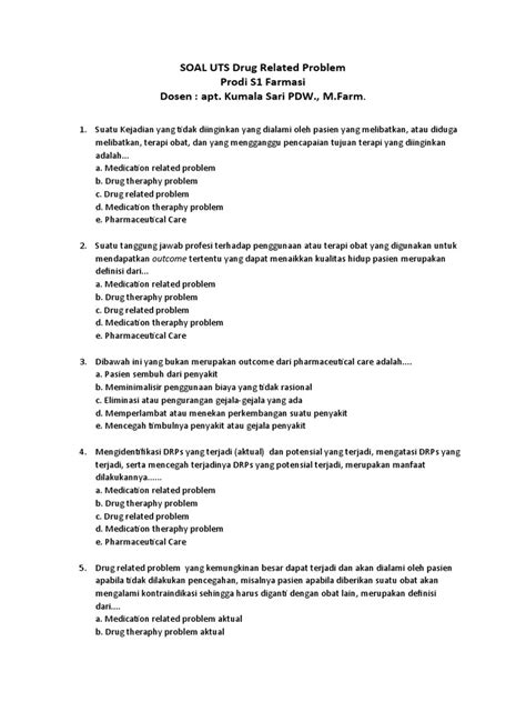 Contoh Judul Proposal Drug Related Problem