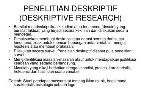 Contoh Judul Proposal Penelitian Deskriptif