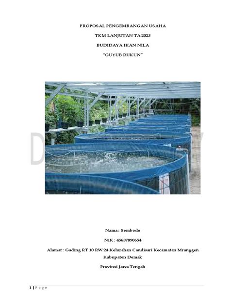 Contoh Judul Proposal Perikanan