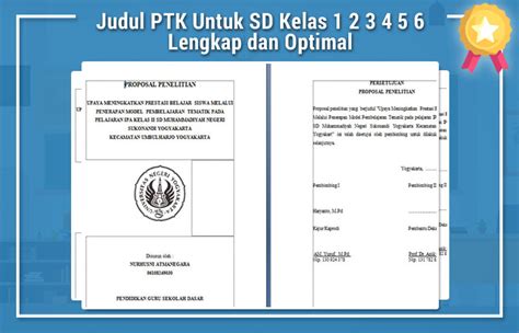 Contoh Judul Ptk K13 Sd