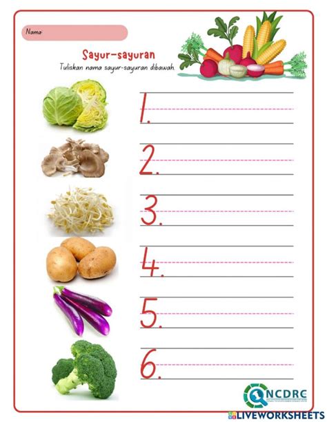 Contoh Judul Tema Garnish Sayur