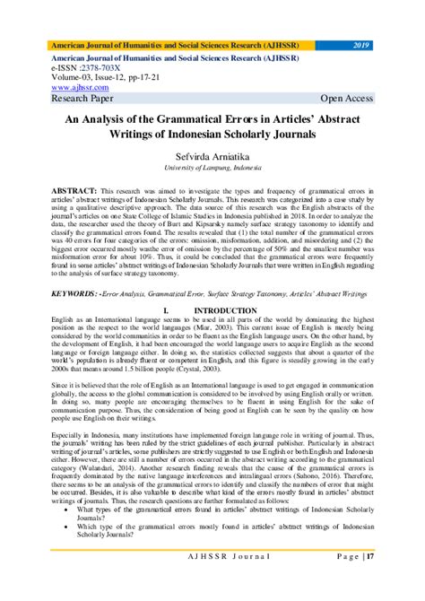 Contoh Jurnal Academic Writing Analytical Grammar