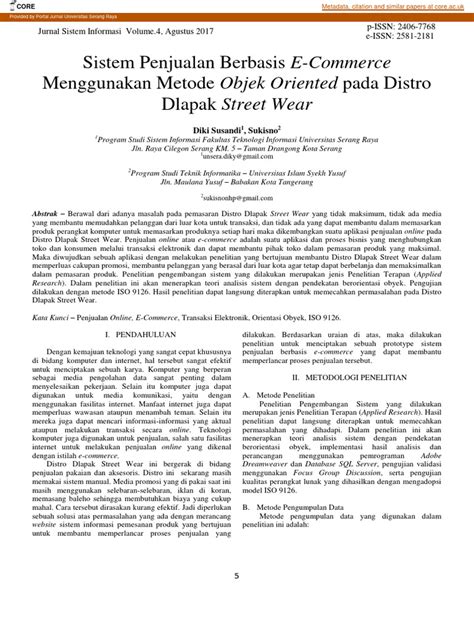 Contoh Jurnal Business Flow