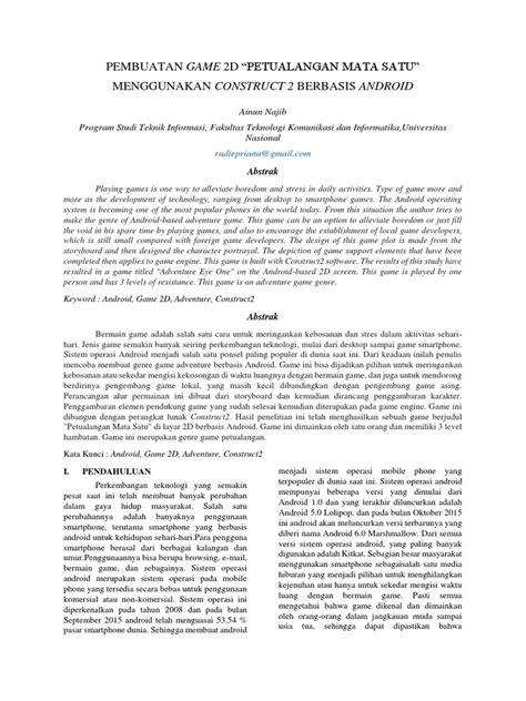 Contoh Jurnal Game Adobe Flash