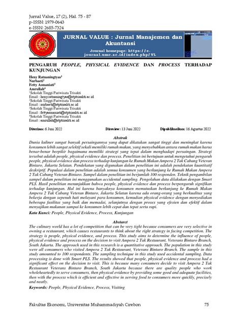 Contoh Jurnal Physical Evidence