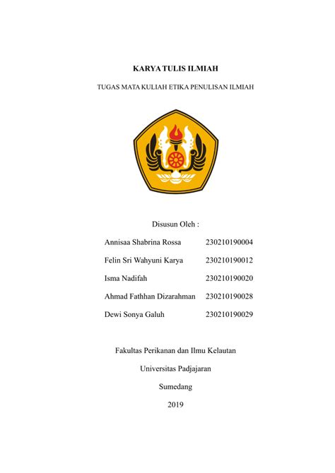 Contoh Karya Ilmiah PDF Indonesia