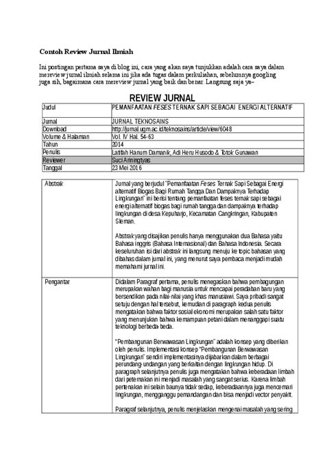 Contoh Literaur Review Jurnal Pendidikan