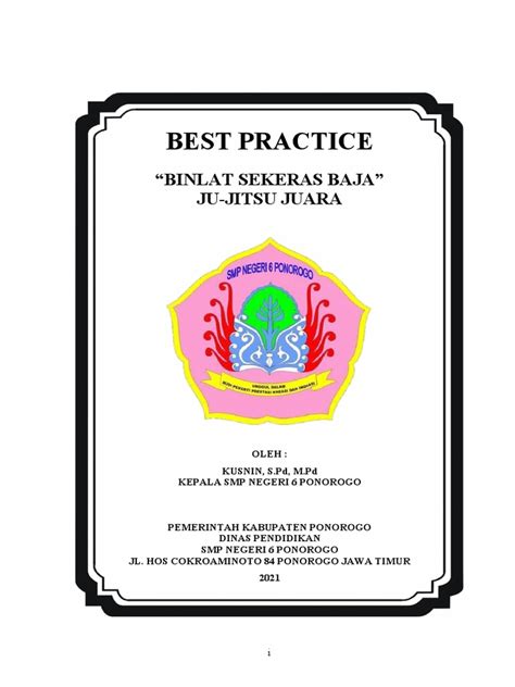 Contoh Makalah Best Practice