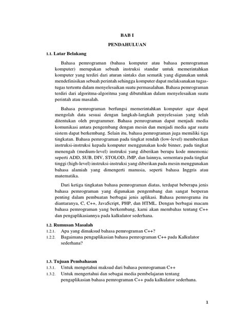 Contoh Makalah Dev C++