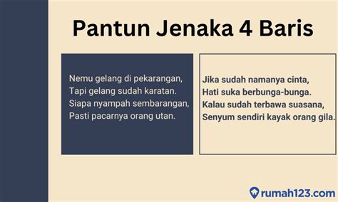 Contoh Pantun 4 Baris
