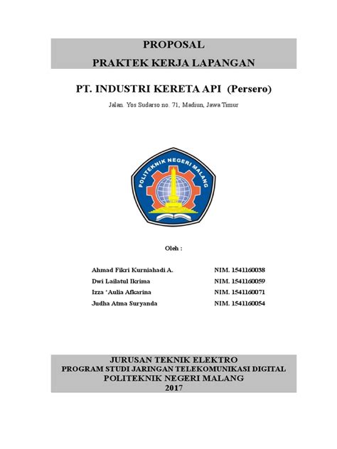 Contoh Pembutan Proposal Pkl