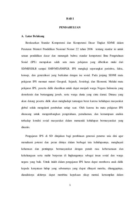 Contoh Pendauluan Isi Proposal